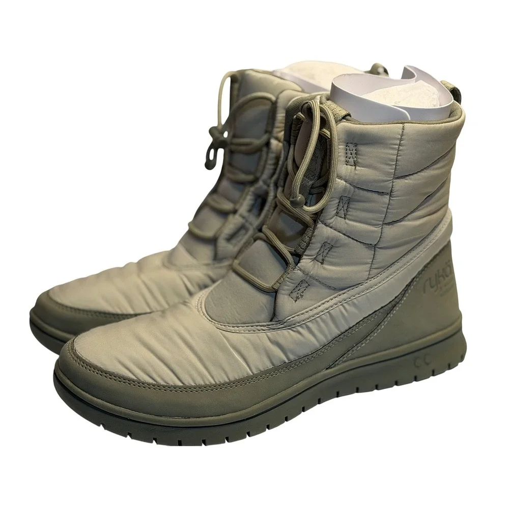 Ryka Winter Boots Green Water Repellent‎ Adjustable Toggle Sol Abbey Green 10
